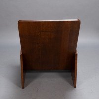 Gerard Rietveld, Style of. A modernist Oak Armchair with turned hand rests - Thumbnail 15