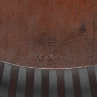 E. W. Godwin Attributed, for James Peddle or Smee. A Tall Back Serpentine Shape Walnut Armchair - Thumbnail 19