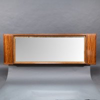 Edward Barnsley. Exceptional Arts & Crafts Handmade Walnut Landscape Mirror - Thumbnail 1