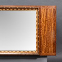 Edward Barnsley. Exceptional Arts & Crafts Handmade Walnut Landscape Mirror - Thumbnail 6