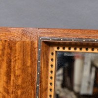 Edward Barnsley. Exceptional Arts & Crafts Handmade Walnut Landscape Mirror - Thumbnail 7