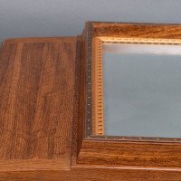 Edward Barnsley. Exceptional Arts & Crafts Handmade Walnut Landscape Mirror - Thumbnail 12