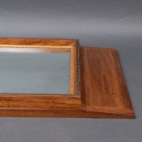 Edward Barnsley. Exceptional Arts & Crafts Handmade Walnut Landscape Mirror - Thumbnail 14