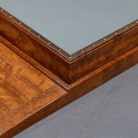 Edward Barnsley. Exceptional Arts & Crafts Handmade Walnut Landscape Mirror - Thumbnail 16