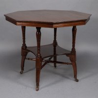 Jas Shoolbred, attributed. An Aesthetic Movement Octagonal Shaped Centre Table - Thumbnail 7