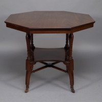 Jas Shoolbred Attributed, Aesthetic Movement Octagonal Centre Table - Thumbnail 9