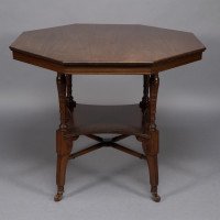 Jas Shoolbred Attributed, Aesthetic Movement Octagonal Centre Table - Thumbnail 4