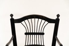 Dante Rossetti for Morris & Co., A Pair of Rush Seated Armchairs - Thumbnail 7