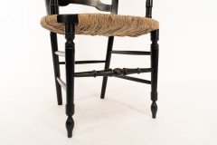 Dante Rossetti for Morris & Co., A Pair of Rush Seated Armchairs - Thumbnail 15