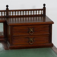 Bruce Talbert, Style of. By Gillow & Co., Aesthetic Oak Knee Hole Desk - Thumbnail 6