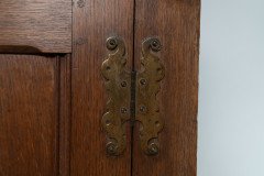 Charles Locke Eastlake Arts & Crafts Oak Dresser with Shelves & Carved Florets - Thumbnail 17