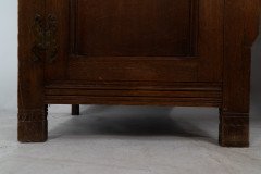 Charles Locke Eastlake Arts & Crafts Oak Dresser with Shelves & Carved Florets - Thumbnail 18