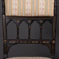 R. Whytock & Co., a Pair of Aesthetic Movement Ebonised & Parcel Gilt Side Chairs - Thumbnail 9