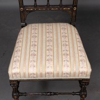 R. Whytock & Co., A Pair of Aesthetic Movement Ebonized & Parcel Gilt Side Chairs - Thumbnail 10