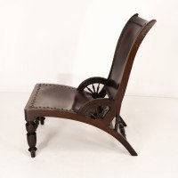 H. H. Richardson In the style of E. W. Godwin American Leatherette Side Chair - Thumbnail 4
