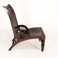 H. H. Richardson In the style of E. W. Godwin American Leatherette Side Chair - Thumbnail 5