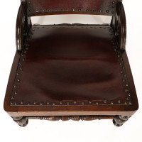 H. H. Richardson In the style of E. W. Godwin American Leatherette Side Chair - Thumbnail 7