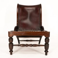 H. H. Richardson In the style of E. W. Godwin American Leatherette Side Chair - Thumbnail 8