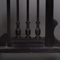 Aesthetic Movement Scissor Action Drop Leaf Side Table Made From Hungarian Ash - Thumbnail 15
