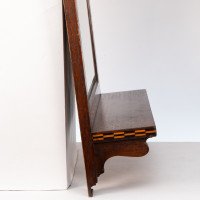 Shapland & Petter attri. M. H. Baillie Scott, Style of. Arts & Crafts Oak mirror with chequer Inlays - Thumbnail 8
