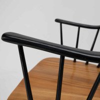 Lena Larsson, Made by Nesto, a Mid Century Ebonised Rocker with Sculptural Arms - Thumbnail 15