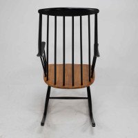 Lena Larsson, Made by Nesto, a Mid Century Ebonised Rocker with Sculptural Arms - Thumbnail 20