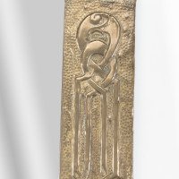 Margaret Gilmour School. Arts & Crafts Oblong Brass Mirror - Thumbnail 6