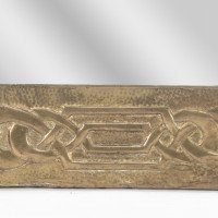 Margaret Gilmour School. An Arts & Crafts Oblong Brass Mirror - Thumbnail 11