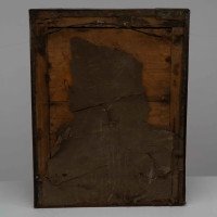 Liberty & Co. An Arts & Crafts copper mirror with a cloudy blue Ruskin Jewel - Thumbnail 5