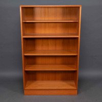Mid-Century, Teak Bookshelves with Five Adjustable Shelves (c.1960) - Thumbnail 2