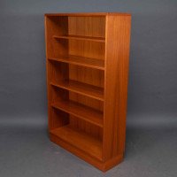 Mid-Century, Teak Bookshelves with Five Adjustable Shelves (c.1960) - Thumbnail 4