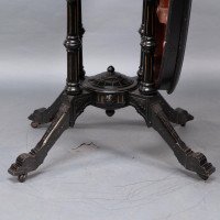 Gillows, attributed. An Aesthetic Movement Tilt Top Dining Table with Floral Inlays - Thumbnail 16