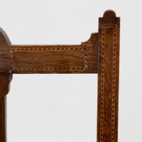 Arts & Crafts Side Chair with Ebony & Pewter Inlays, Probably Waring & Gillow - Thumbnail 9