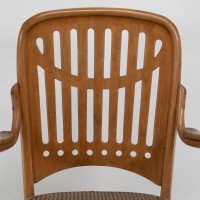 Gustav Siegel Attributed, Made by Thonet, a Bentwood & Cane Rocking Chair - Thumbnail 6