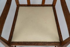 G. M. Ellwood for J. S. Henry. Oak Dining Armchairs with Throne Like Capped Finials - Thumbnail 7