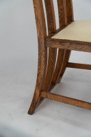 G. M. Ellwood for J. S. Henry. Oak Dining Armchairs with Throne Like Capped Finials - Thumbnail 10