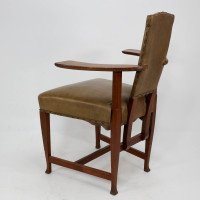 George Walton. An Arts & Crafts Glasgow School Oak 'Abingdon' Armchair - Thumbnail 13