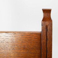 Shapland & Petter, Baillie Scott Style Of, Arts & Crafts Oak Rush Seated Chair - Thumbnail 7