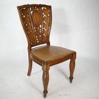 Arthur Heygate Mackmurdo for the Century Guild. Important Art Nouveau Chair - Thumbnail 2