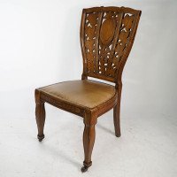 Arthur Heygate Mackmurdo for the Century Guild. Important Art Nouveau Chair - Thumbnail 4