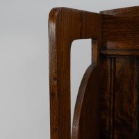 Wylie & Lochhead, attributed. A Glasgow-Style Arts & Crafts Oak Magazine Rack - Thumbnail 8