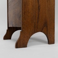 Wylie & Lochhead Attributed, a Glasgow-Style Arts & Crafts Oak Magazine Rack - Thumbnail 12