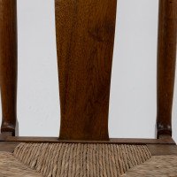 Shapland & Petter. A Pair of Arts & Crafts Oak Dining Chairs with Pierced Hearts - Thumbnail 10