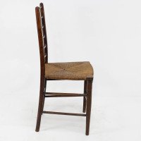Liberty & Co., a Pair of Arts & Crafts Side Chairs with Finely Rushed Seats - Thumbnail 6