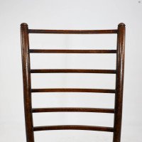 Liberty & Co., A Pair of Arts & Crafts Side Chairs with Finely Rushed Seats - Thumbnail 9