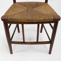 Liberty & Co., A Pair of Arts & Crafts Side Chairs with Finely Rushed Seats - Thumbnail 10