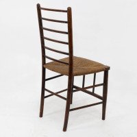 Liberty & Co., A Pair of Arts & Crafts Side Chairs with Finely Rushed Seats - Thumbnail 12