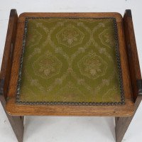 Wilhelm Schmidt Made by Prag-Rudniker. A Vienna Secession Oak Piano Stool - Thumbnail 9
