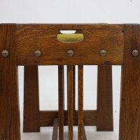 Wilhelm Schmidt Made by Prag-Rudniker. A Vienna Secession Oak Piano Stool - Thumbnail 11
