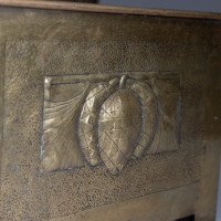 Margaret Gilmour Attributed, Scottish Arts & Crafts Brass Coal Box with Thistle Detail - Thumbnail 7